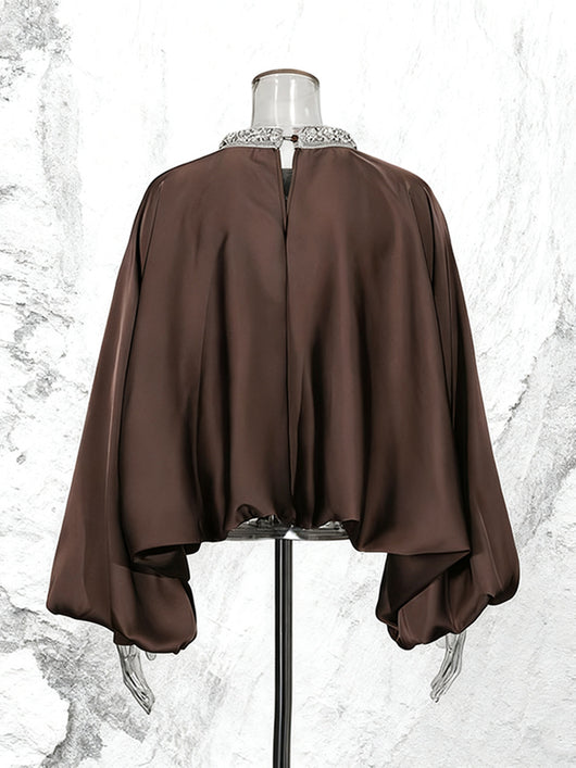 Sudadera Cuello Redondo con Strass Colores Lisos - Image 3