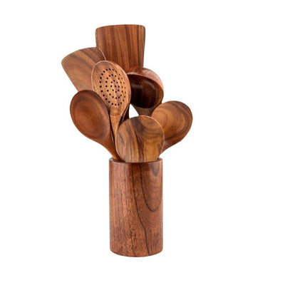 Espátula de Madera con Mango Largo Antiadherente - Utensilios de Cocina Profesionales - Image 4