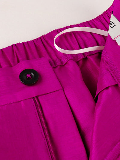 Pantalones Anchos de Cintura Alta con Volantes - Casual y Cómodo - Image 4