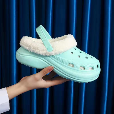 Pantuflas Invierno Mujer con Suela Gruesa y Velludo Desmontable - Image 7