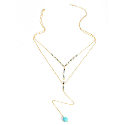 Collar Bohemio Multicapa Largo para Mujer - Image 2