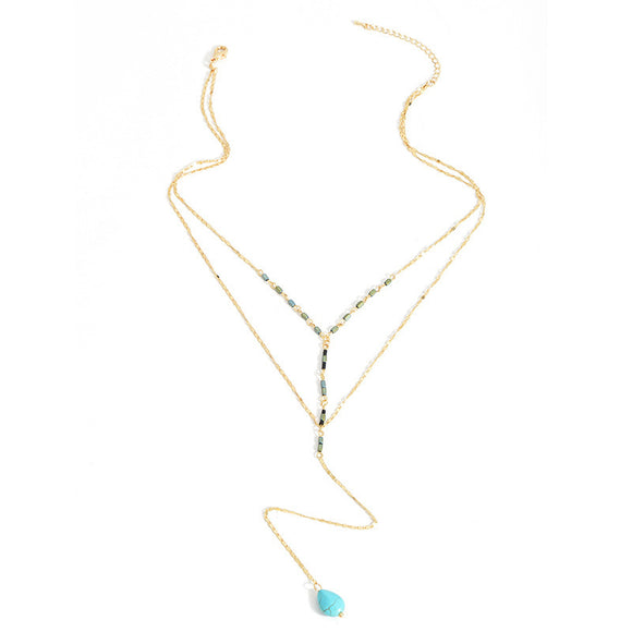 Collar Bohemio Multicapa Largo para Mujer