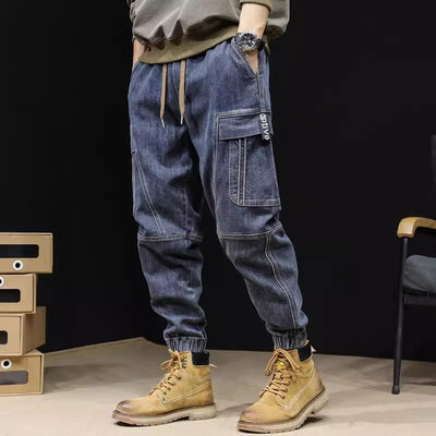 Jeans Retro Holgados con Cintura Elástica para Hombre - Image 5