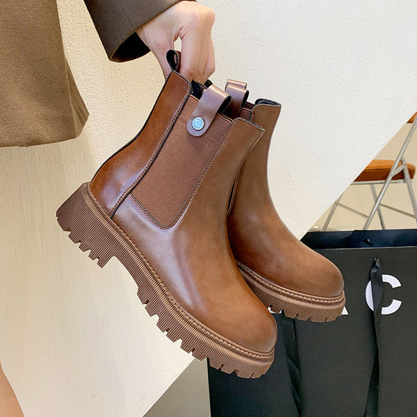 Botas Martin Estilo Vintage Británico para Mujer