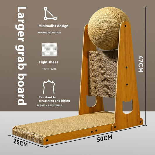 Rascador Vertical de Sisal Resistente para Gatos - Alivia Estrés y Protege Muebles - Image 8