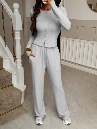 Conjunto Resort de Camisa y Pantalón Largo - Image 12