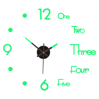 Reloj de Pared Digital Silencioso Nórdico - Adhesivo Decorativo Acrílico - Image 19