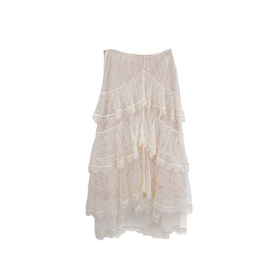 Falda Midi Capas de Encaje Elegante - Image 10
