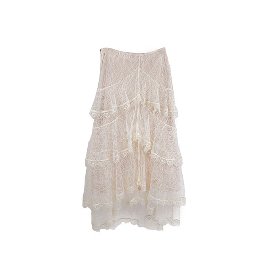 Falda Midi Capas de Encaje Elegante - Image 10