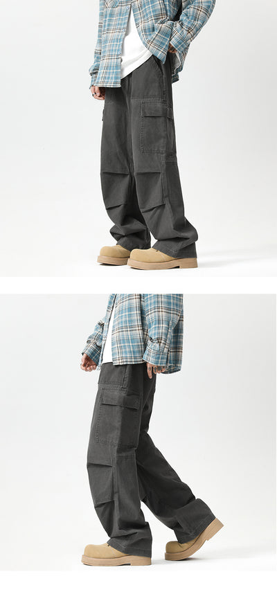 Overol Vaquero Desgastado Estilo Retro Americano para Hombre - Image 8