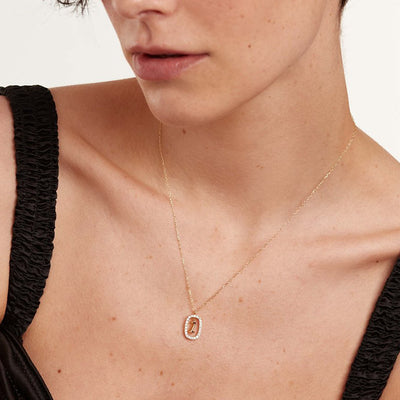 Collar de Plata Esterlina con Letras del Alfabeto - Lujo Minimalista para Clavícula - Image 30