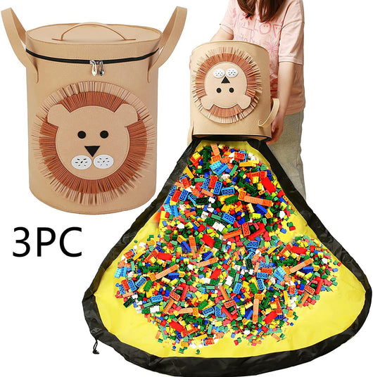 Bolsa de Almacenamiento 2 en 1 con Tapete de Juego y Cordón - Image 10