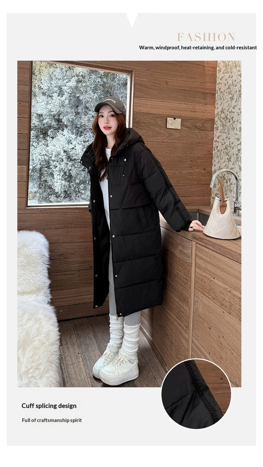 Abrigo Largo de Algodón para Mujer con Capucha - Diseño Relajado y Versátil - Image 18