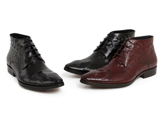 Botas Doc Martens Altas de Piel de Cocodrilo para Hombre - Image 2