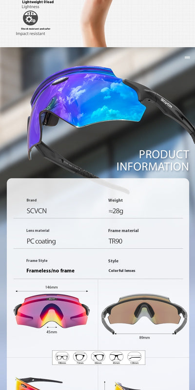 Gafas Deportivas con Lentes Integradas Protección Antiviento - Image 13