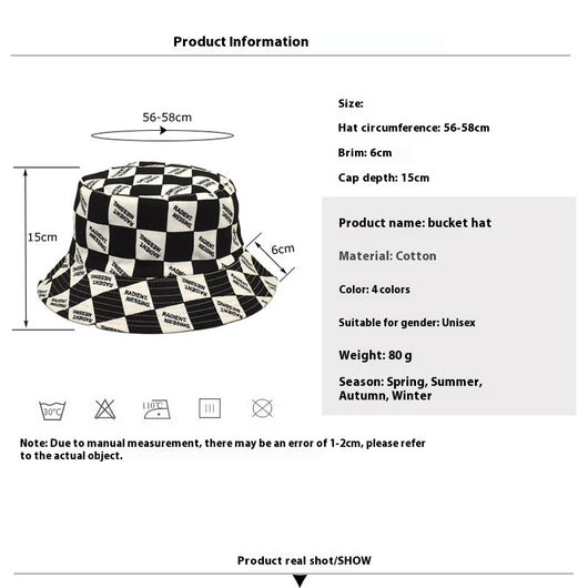 Gorro Reversible Cuadrille con Letras para Mujer - Doble Cara - Image 9