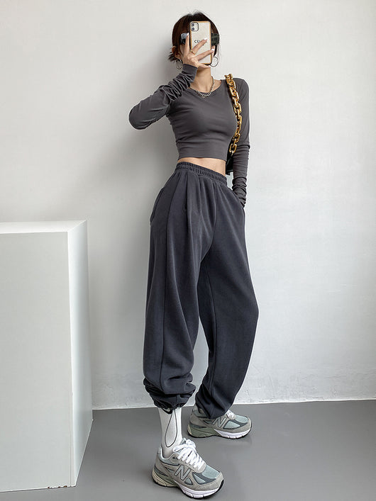 Pantalones Anchos de Cintura Ajustable con Faja Incorporada - Image 9