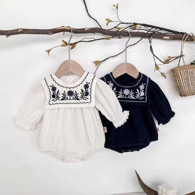 Enterizo Bebé Estilo Marinero con Cuello Bordado - Image 12