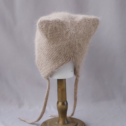 Gorro Tejido Cálido con Orejas de Gato - Pelaje de Conejo Suave - Image 14