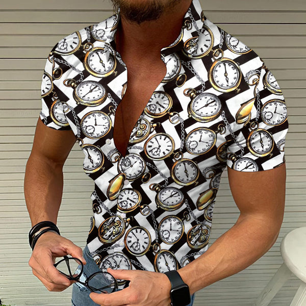 Playera Estampada 3D Casual para Hombre - Diseño Fresco de Verano