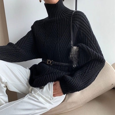 Suéter Grueso Holgado para Invierno - Abrigo Cómodo y Versátil - Image 8