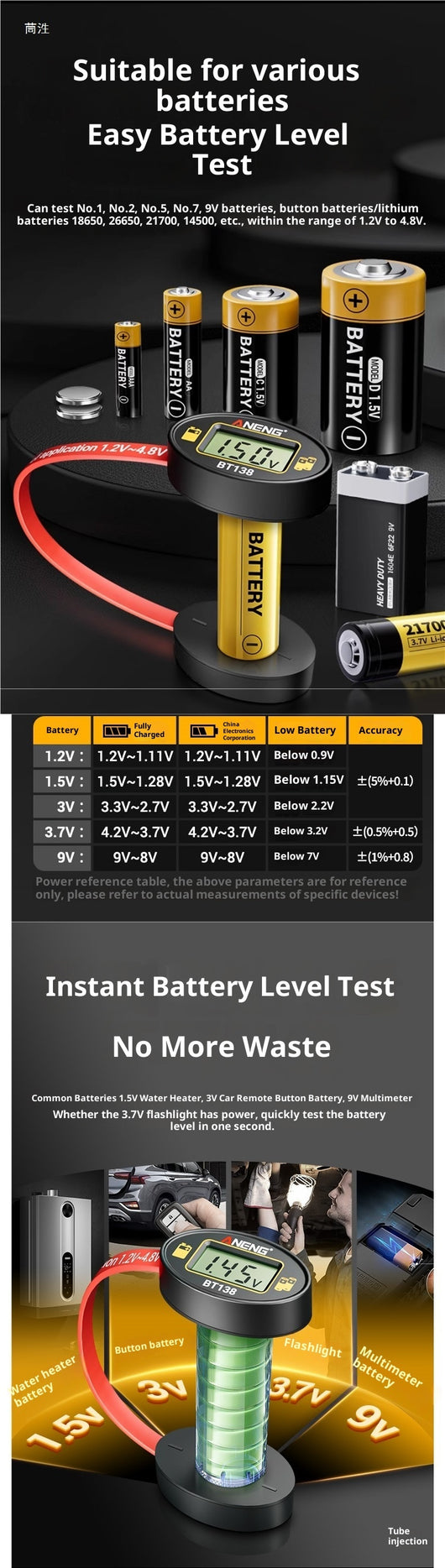 Detector de Batería con Pantalla Digital Portátil - Image 9