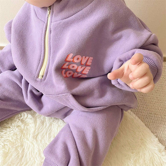 Conjunto Infantil Primavera Amor - Sudadera y Pantalón de Ocio - Image 5