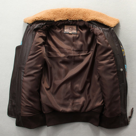 Chaqueta de Cuero para Motociclista con Bordados Artesanales - Image 11