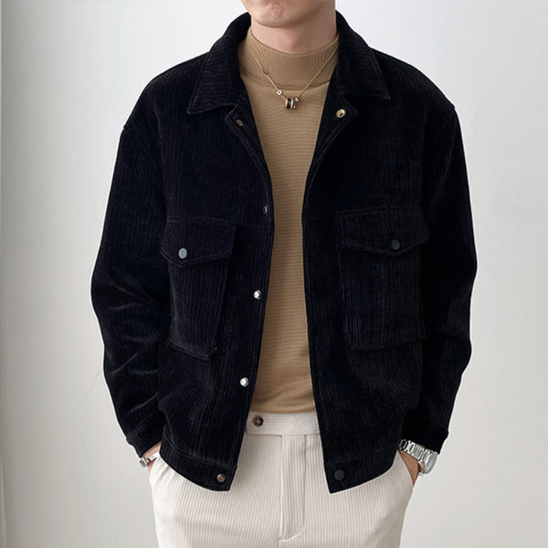 Chaqueta de Pana para Hombre - Abrigo Casual Cálido