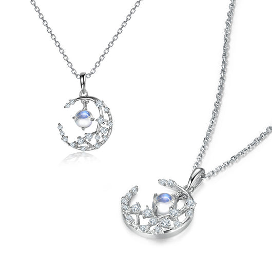 Collar Colgante Estrella y Luna con Piedra de Luna Natural - Image 9