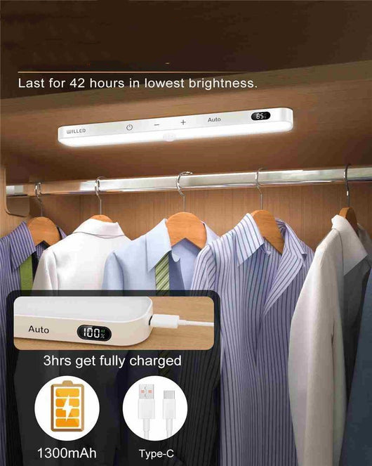 Luz LED para Armario con Sensor de Movimiento y Pantalla Digital - Image 7