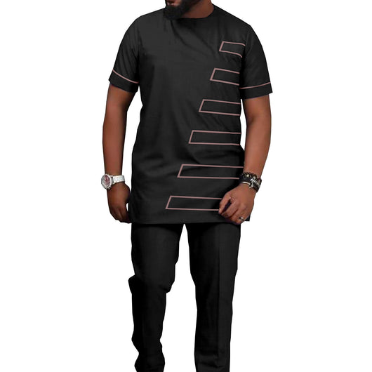 Traje Casual Hombre Estampado Étnico Africano Batik - Image 28
