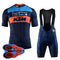 Conjunto de Ciclismo con Pantalón Tipo Peto, Transpirable y Absorbente de Sudor