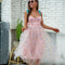 Vestido de Malla Blue Star con Bordado de Lentejuelas