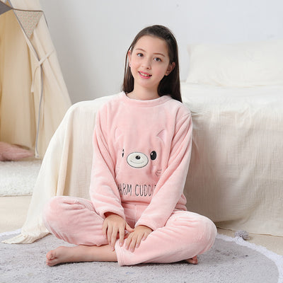 Pijama Infantil Otoño Invierno Cuello Redondo con Diseños Animados - Image 12
