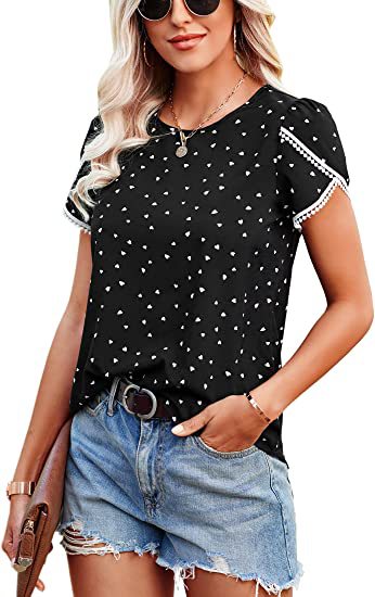 Blusa Casual para Mujer con Estampado Floral y Encaje Crochet - Image 19