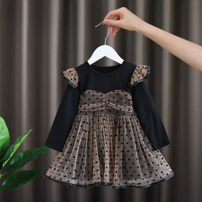Vestido Infantil Primavera Otoño Manga Larga Estilo Occidental - Image 10