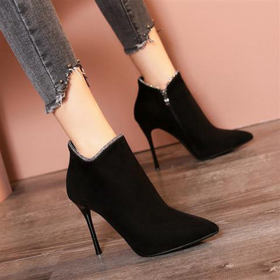 Botas Martin Mujer Tacón Stiletto Puntiagudo - Botines Elegantes para Invierno - Image 9