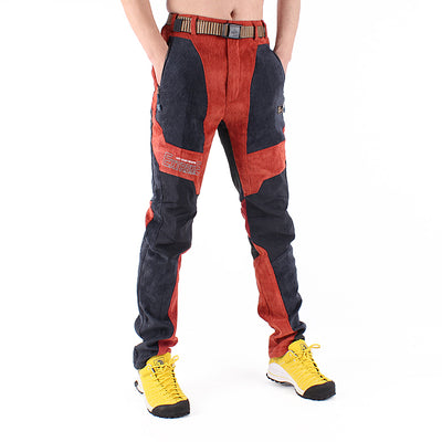 Pantalones de Senderismo Impermeables Slim Fit con Forro Polar para Hombre - Image 21