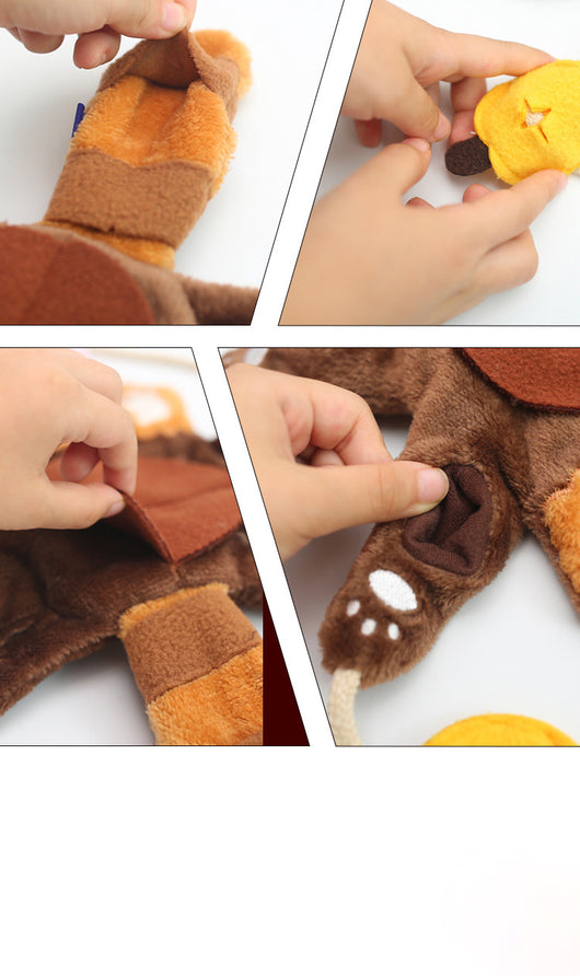 Juguete Interactivo de Peluche para Perros Pequeños con Dispensador de Alimentos - Image 9