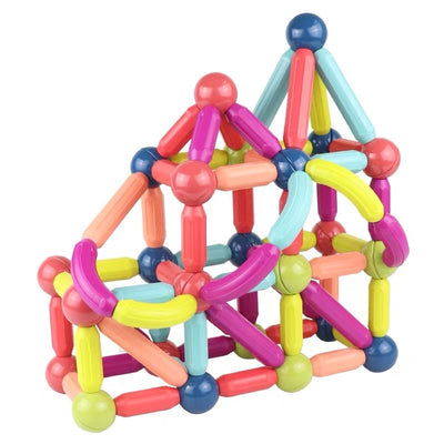 Juego de Construcción Magnética Grande para Aprendizaje Temprano - Bloques Variados DIY - Image 3