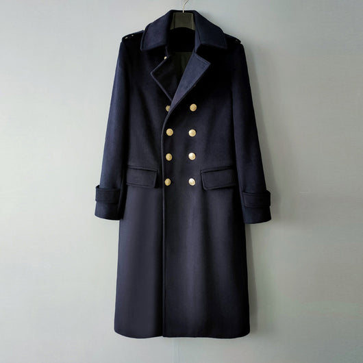 Saco Tweed Lana Doble Botonadura Alargado para Hombre - Image 7