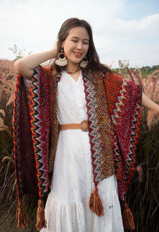 Pashmina Étnica para Viajes - Chal Artesanal Estampado Fotográfico - Image 6