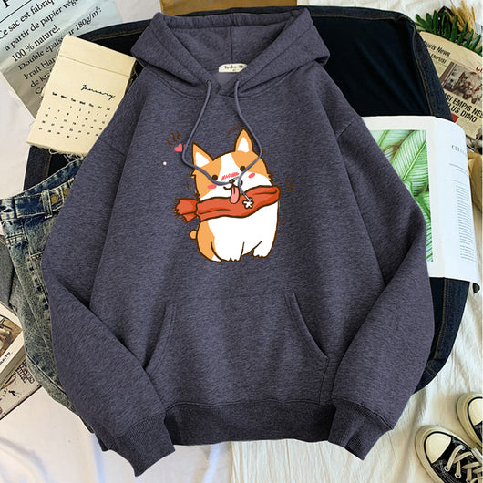 Sudadera Mujer Estampado Tendencia Coreana Manga Larga Casual - Image 7