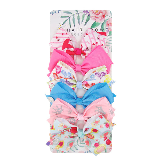 Set de Broches para Cabello con Moño de Corazón para Niñas - Image 6
