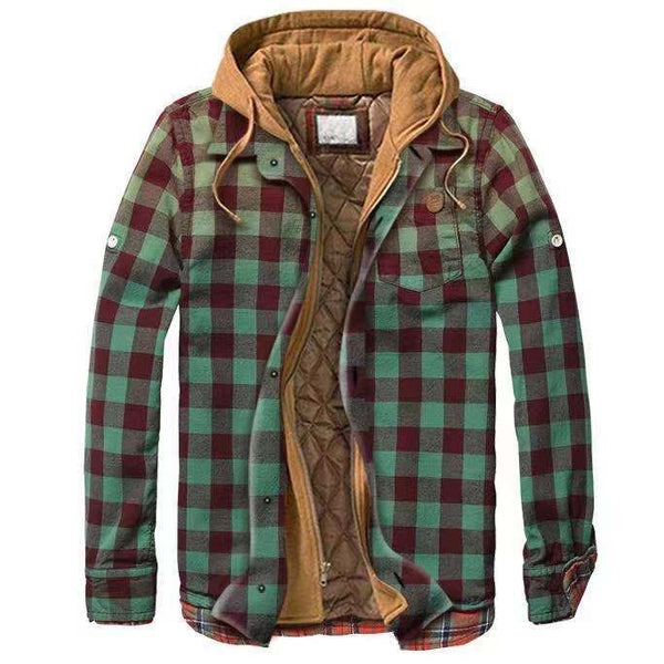 Chaqueta con Capucha Leisure - Abrigo Reversible de Dos Texturas