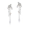 Design Shaped Baroque Cultured Pearl Earring Long Tassel Earrings