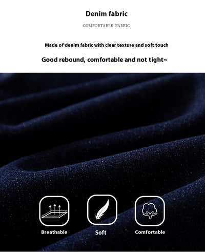 Pantalón Denim Cintura Alta Stretch Pierna Ancha - Image 15