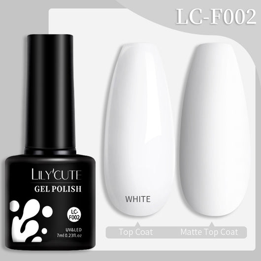 Set de Pegamento para Uñas con Brillo de Color Sólido - Image 37