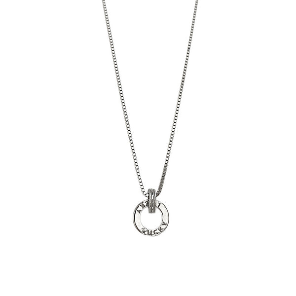 Anillo y Collar de Plata 925 con Letra Inglesa para Mujer - Image 3